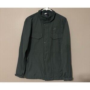 Nike M-65 Military Field Jacket M65 Forrest Army Green Button Full Zip Men Small